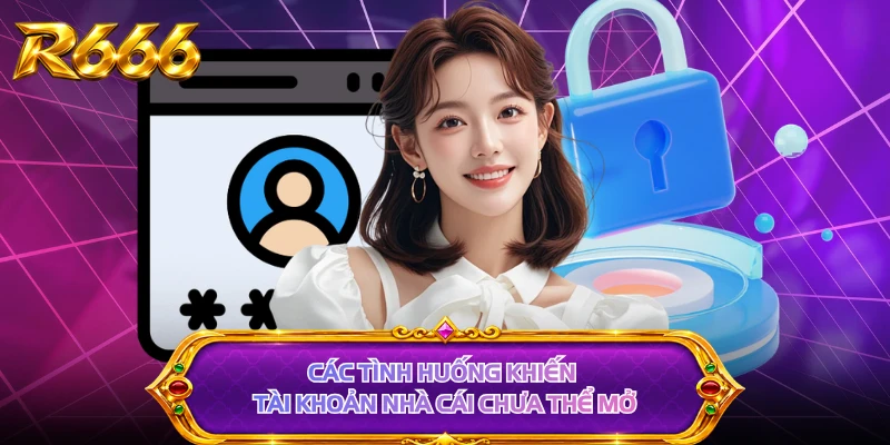 Các tình huống khiến tài khoản nhà cái chưa thể mở